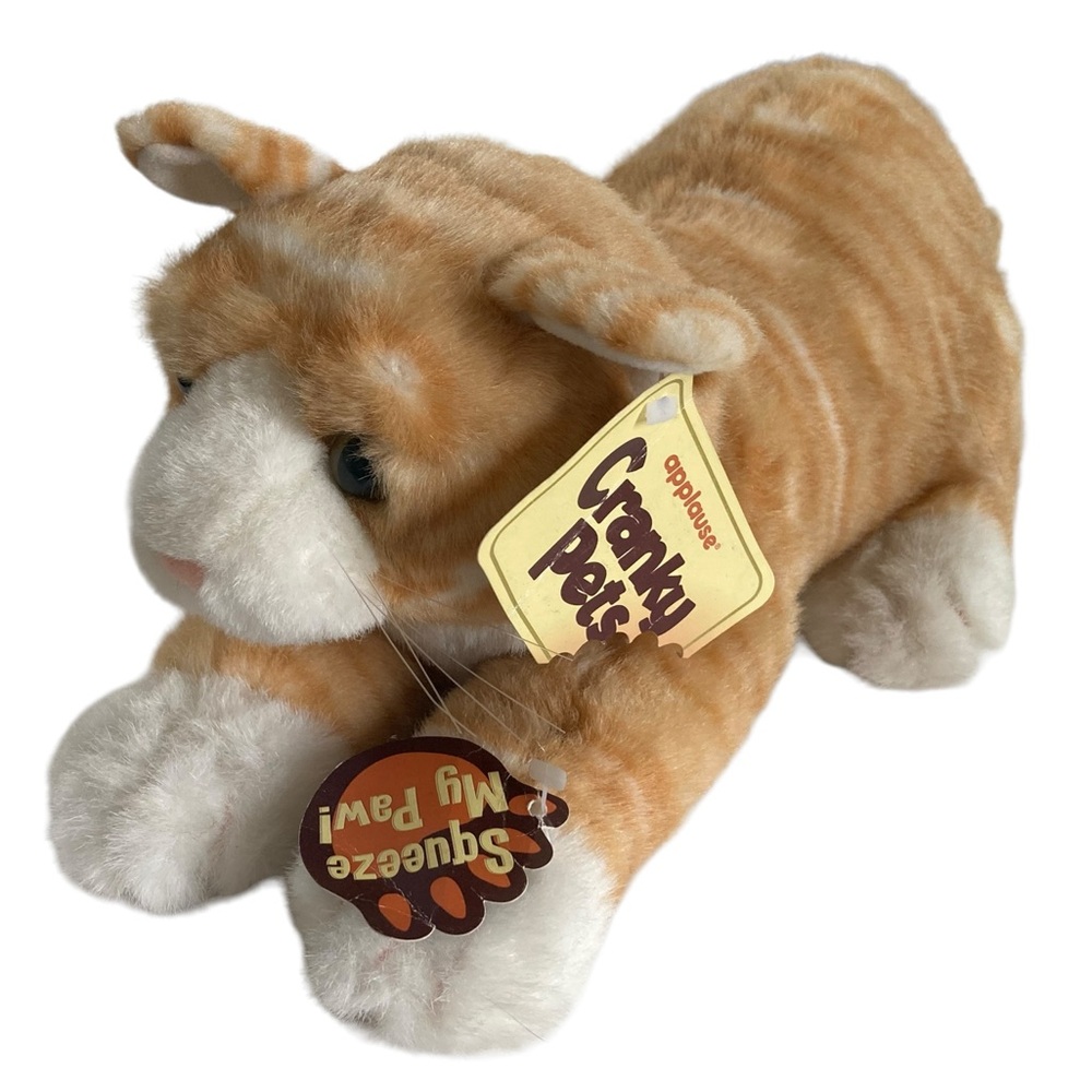 Dakin Cranky Pets Princess Orange Tabby Cat Plush Tags 13” HTF Works 21294